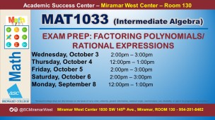 MAT1033_GROUP STUDY SESSION_MWC_ OCT 3-4-5-6 -8 SLIDE
