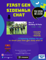 Sidewalk Chat flyer